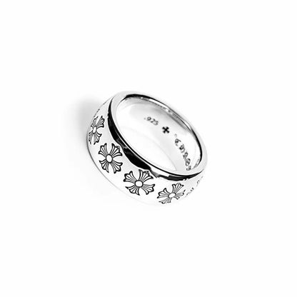Chrome Hearts ETCHED PLUS BAND RING 2