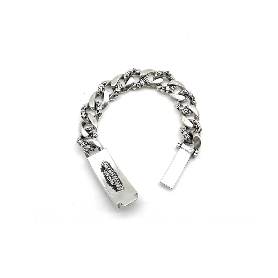 Chrome Hearts DAGGER ID FANCY LINK CLIP BRACELET 9