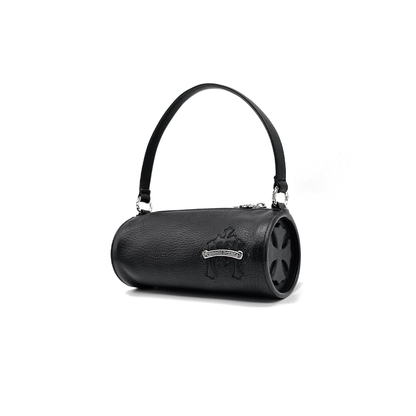 Chrome Hearts Black Triple Cross Patch Grinds Mini Shoulder Bag