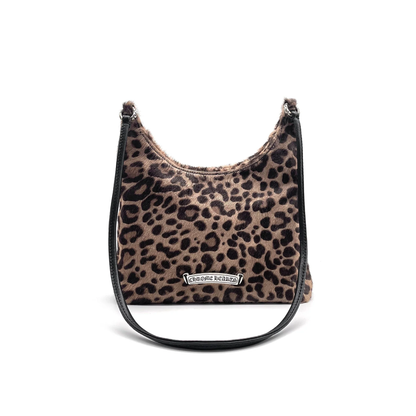 Chrome Hearts VIV Pony Hair Leopard Pattern Shoulder Bag